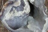 Crystal Filled Dugway Geode (Polished Half) #121711-1